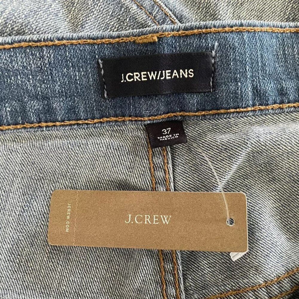 J Crew Button Fly Denim Shorts Plus Size 3X Blue Medium Wash High Rise Cutoffs - Picture 5 of 6
